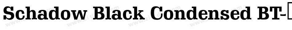 Schadow Black Condensed BT字体转换